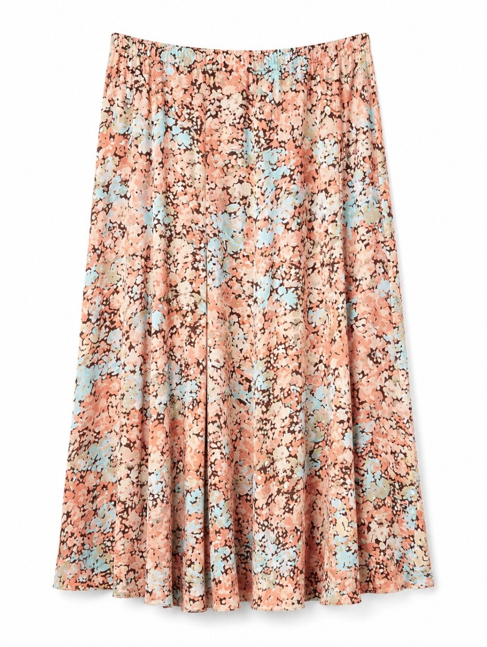 Norton McNaughton Multicolor Floral Chiffon Midi Skirt Sz 12 Modest Feminine